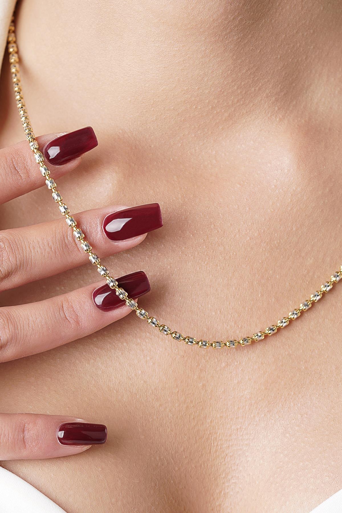 14 Ayar Altın Teressa Kolye - Fiyonk Kuyumculuk (1)