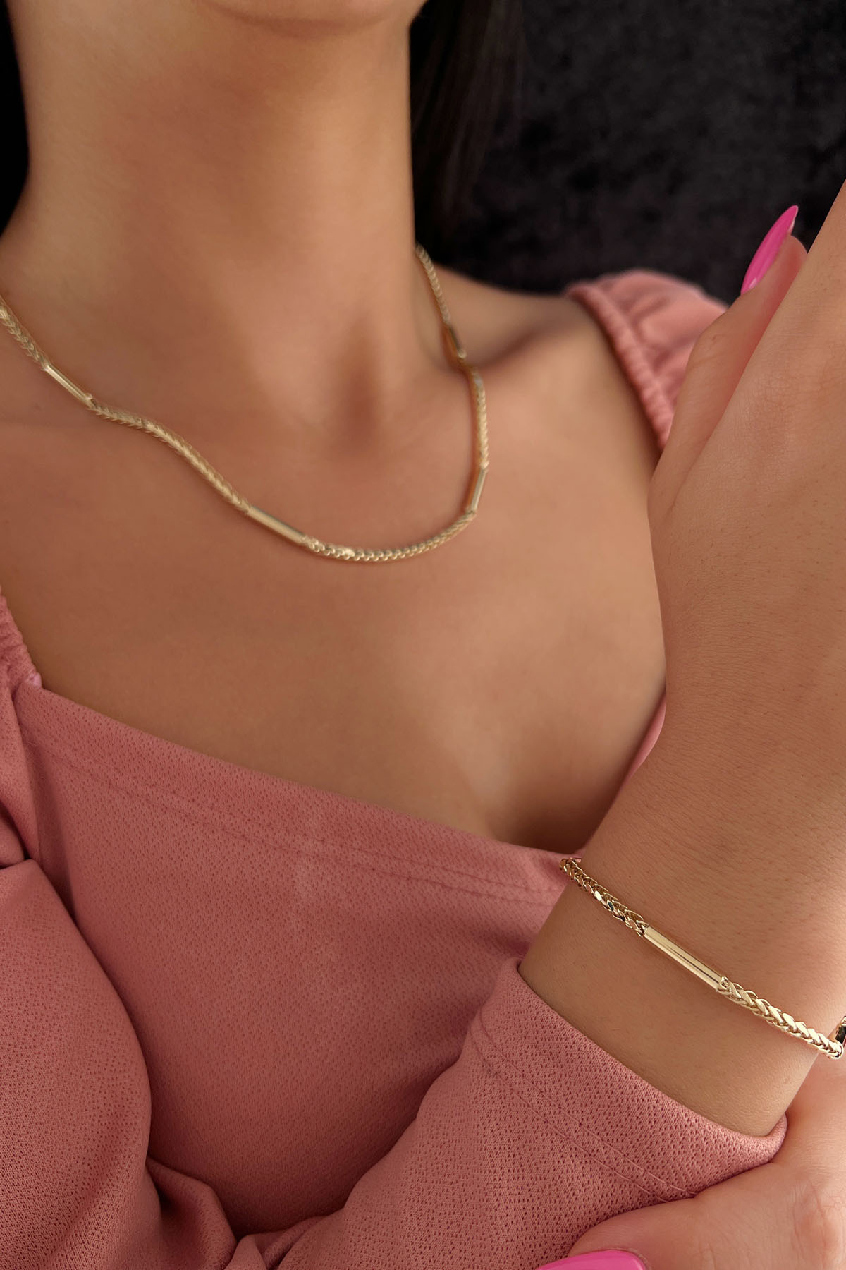 14 Ayar Altın Tondo Roller Set - Fiyonk Kuyumculuk