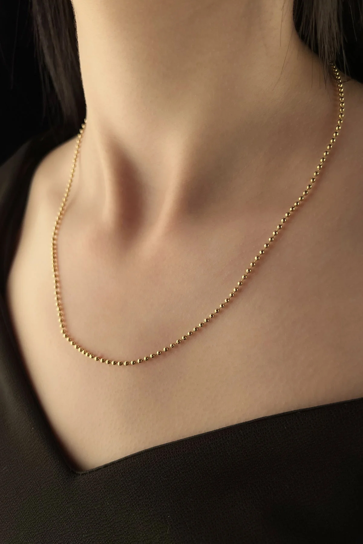 14 Ayar Altın Top Zincir 2 mm - Fiyonk Kuyumculuk