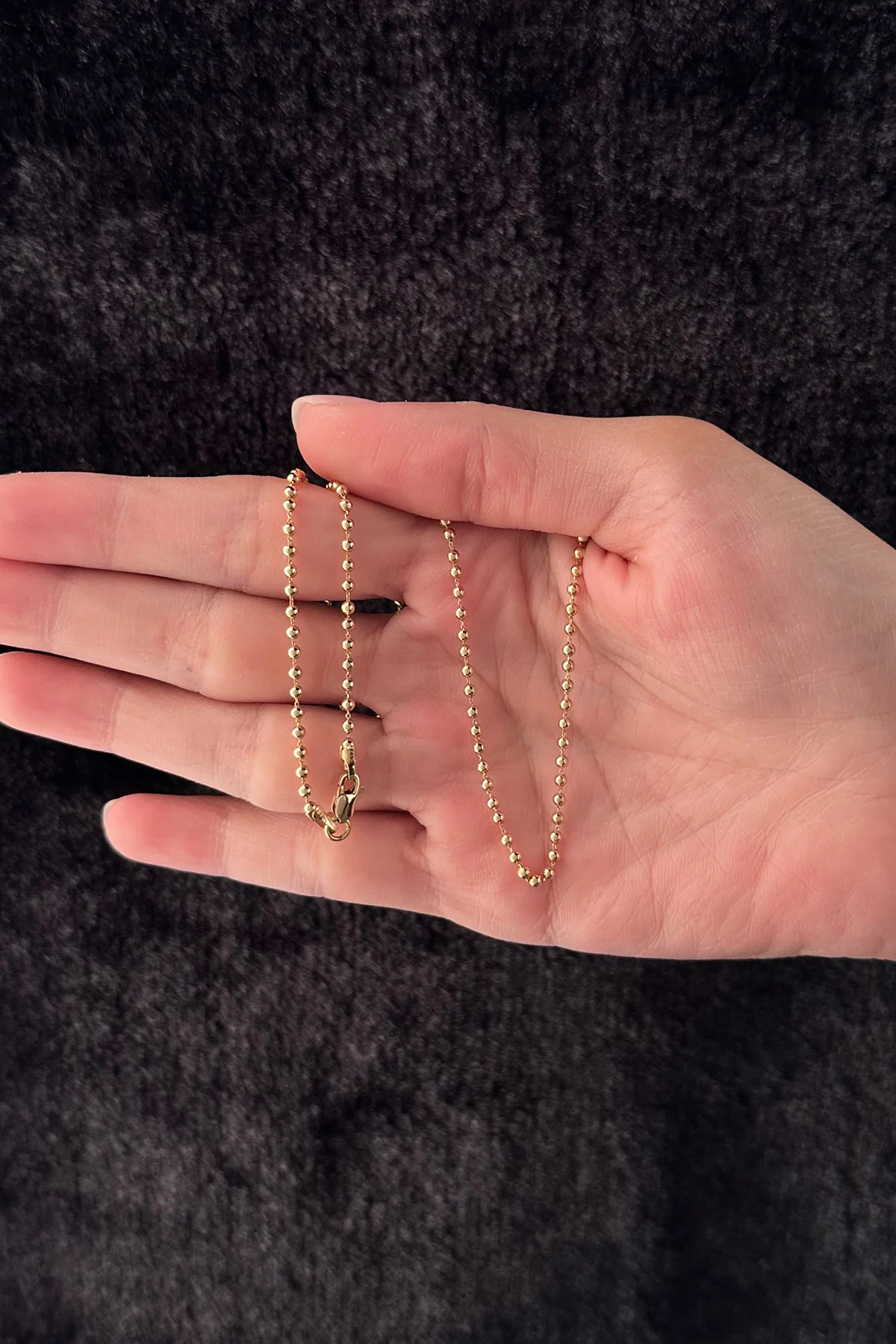 14 Ayar Altın Top Zincir 2 mm - Fiyonk Kuyumculuk (1)