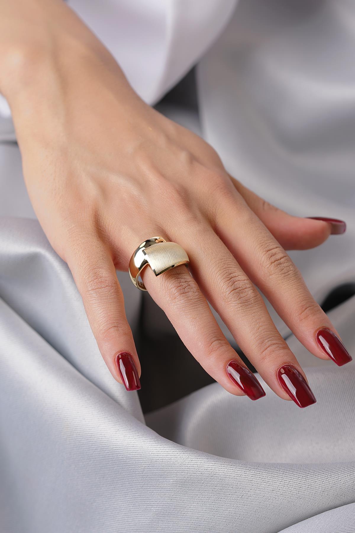 14 Ayar Altın Ulyana Yüzük - Fiyonk Kuyumculuk (1)