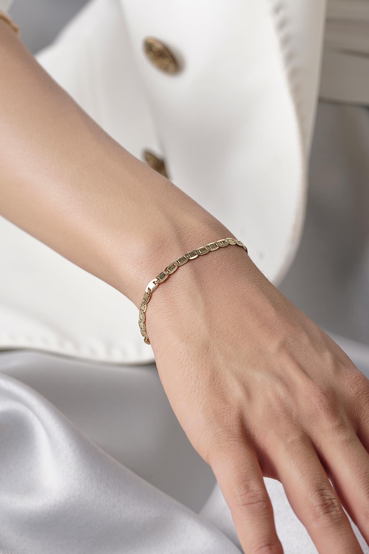 14 Ayar Altın Valentino Bileklik 2 - Fiyonk Kuyumculuk (1)