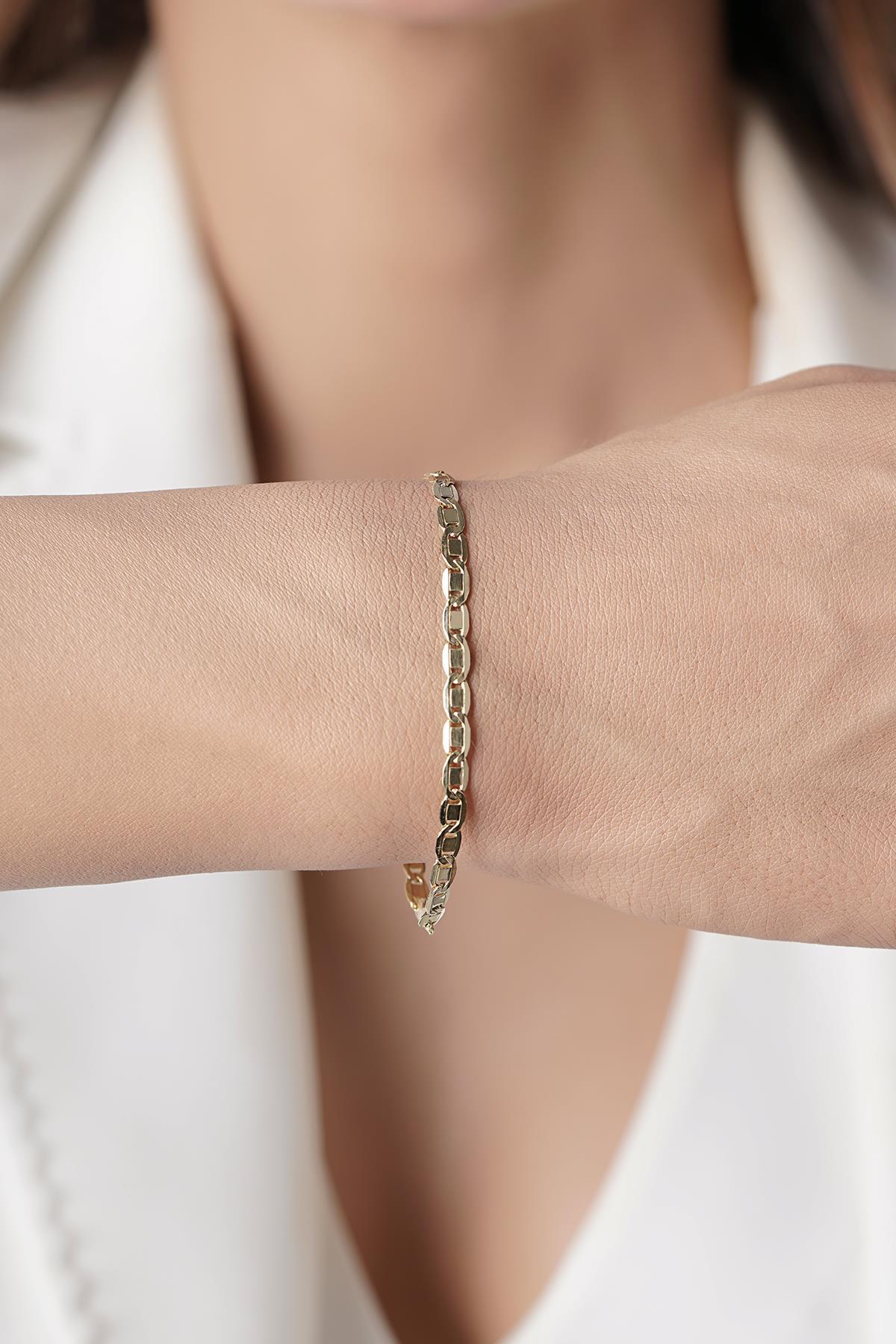 14 Ayar Altın Valentino Bileklik 2 - Fiyonk Kuyumculuk (1)