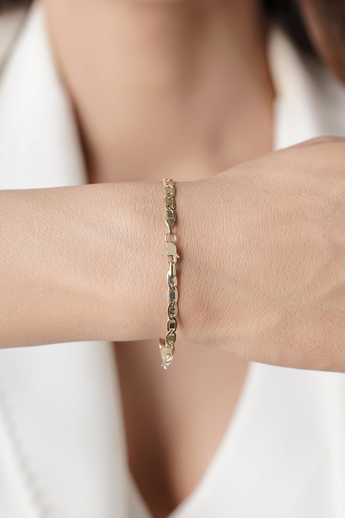 14 Ayar Altın Valentino Bileklik 2 - Fiyonk Kuyumculuk (1)