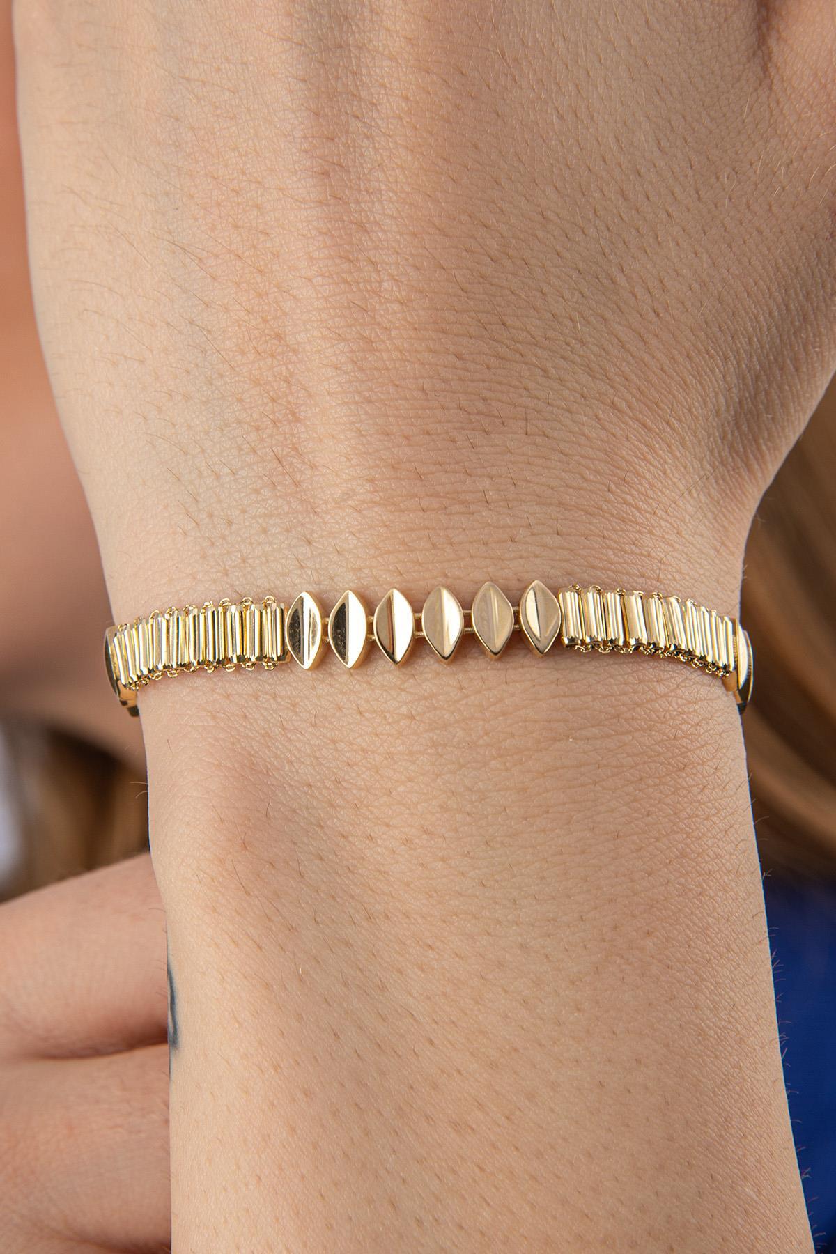 14 Ayar Altın Violet Bileklik - Fiyonk Kuyumculuk (1)