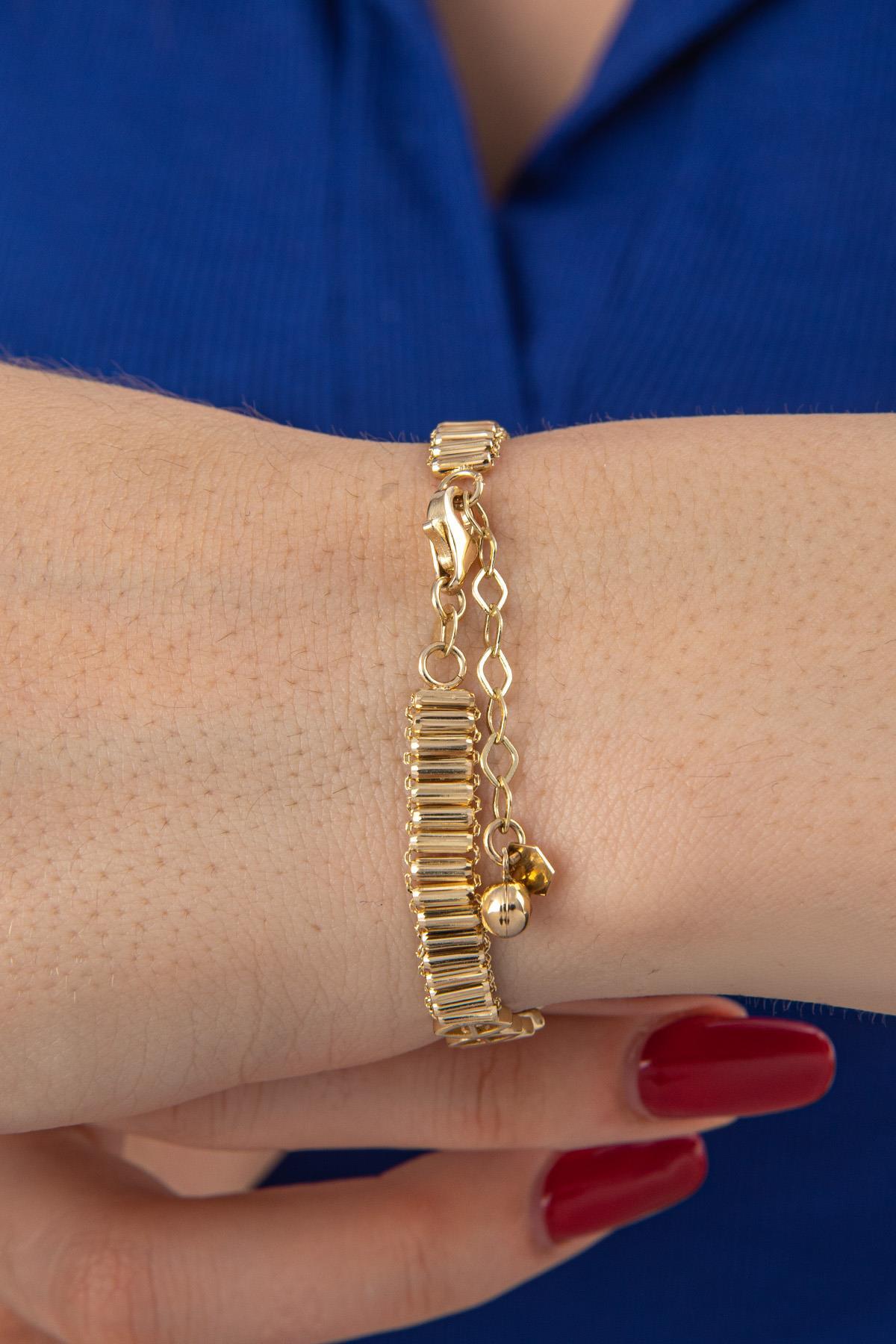 14 Ayar Altın Violet Bileklik - Fiyonk Kuyumculuk (1)