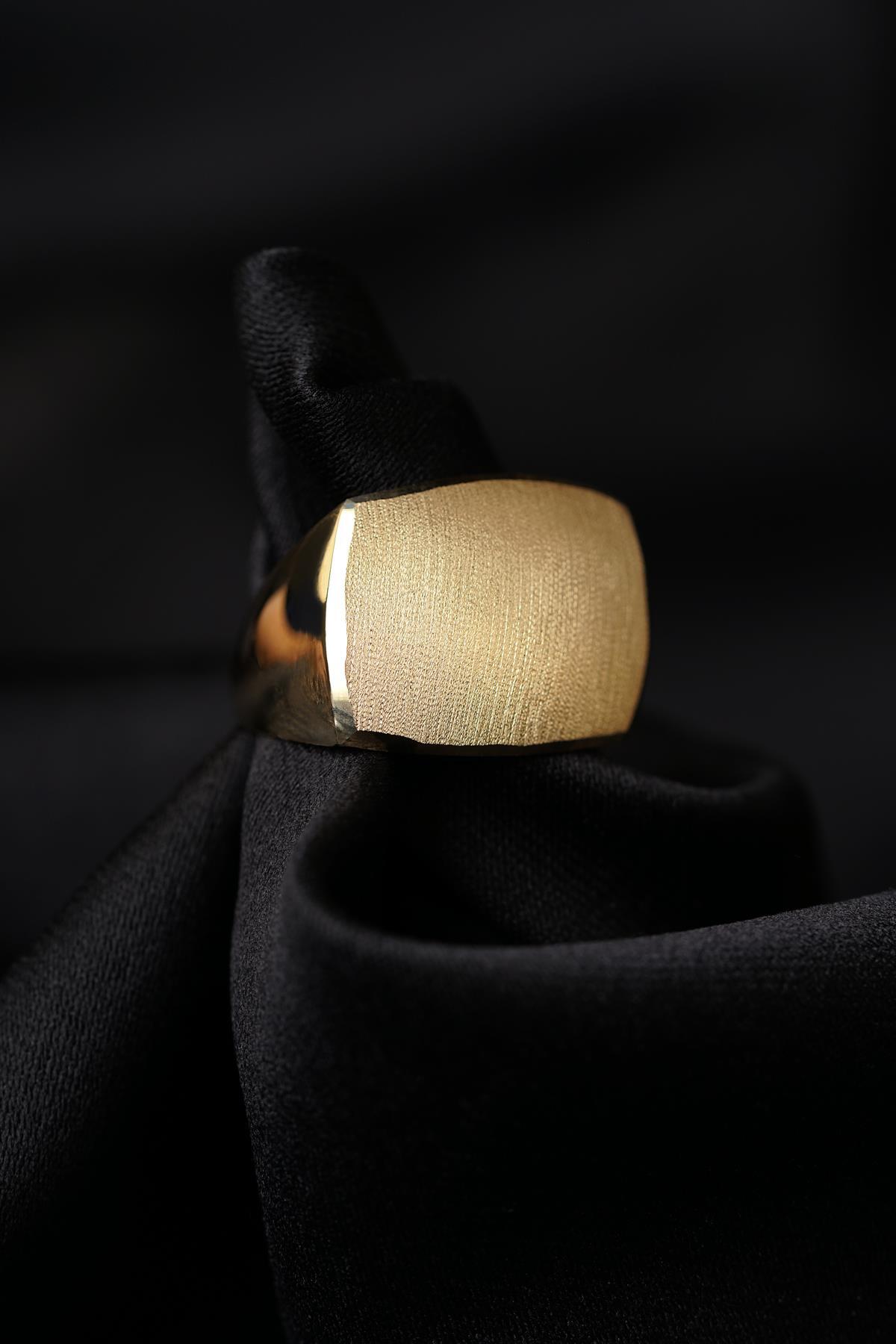 14 Ayar Altın Vita Erkek Yüzük - Fiyonk Kuyumculuk (1)