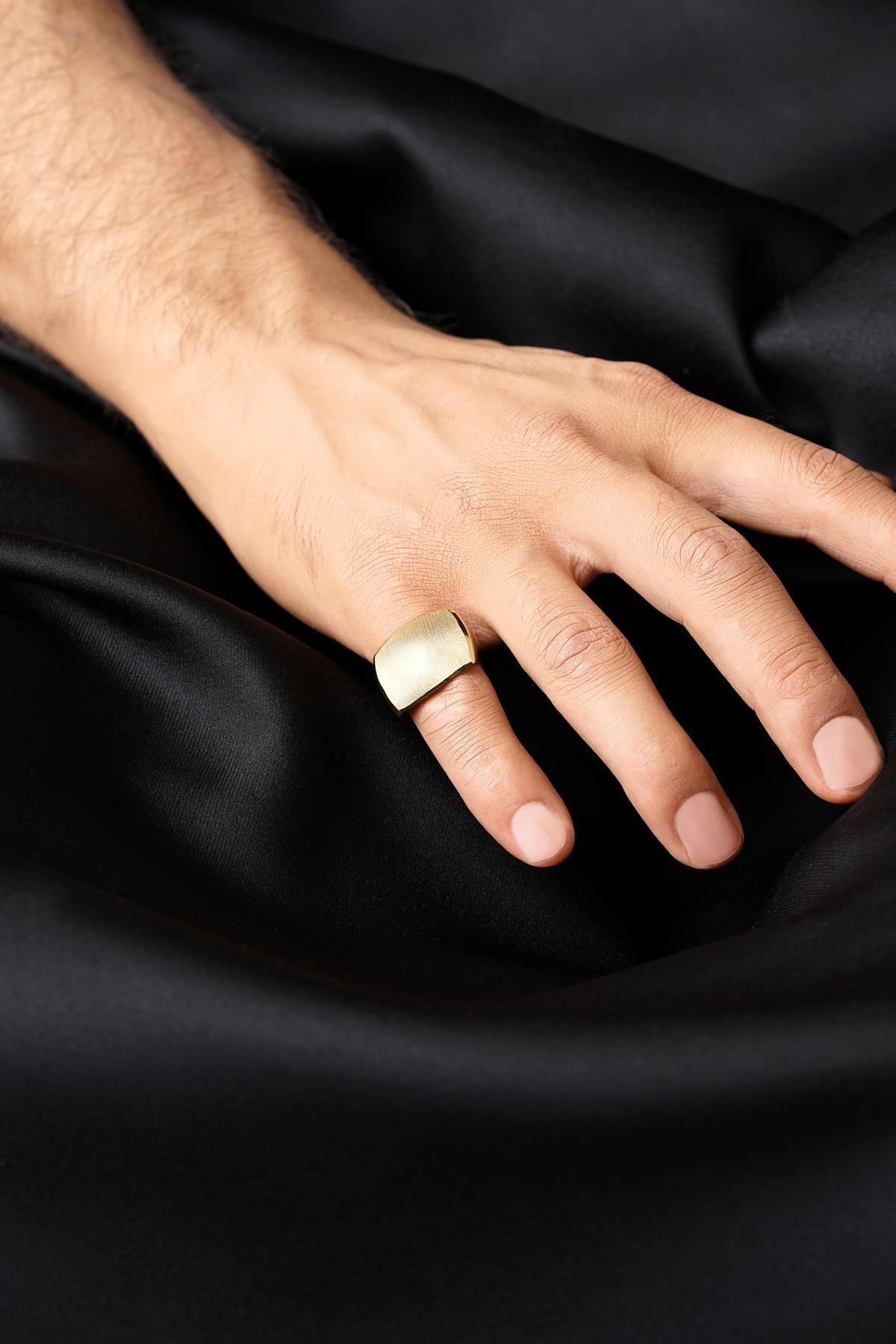 14 Ayar Altın Vita Erkek Yüzük - Fiyonk Kuyumculuk (1)