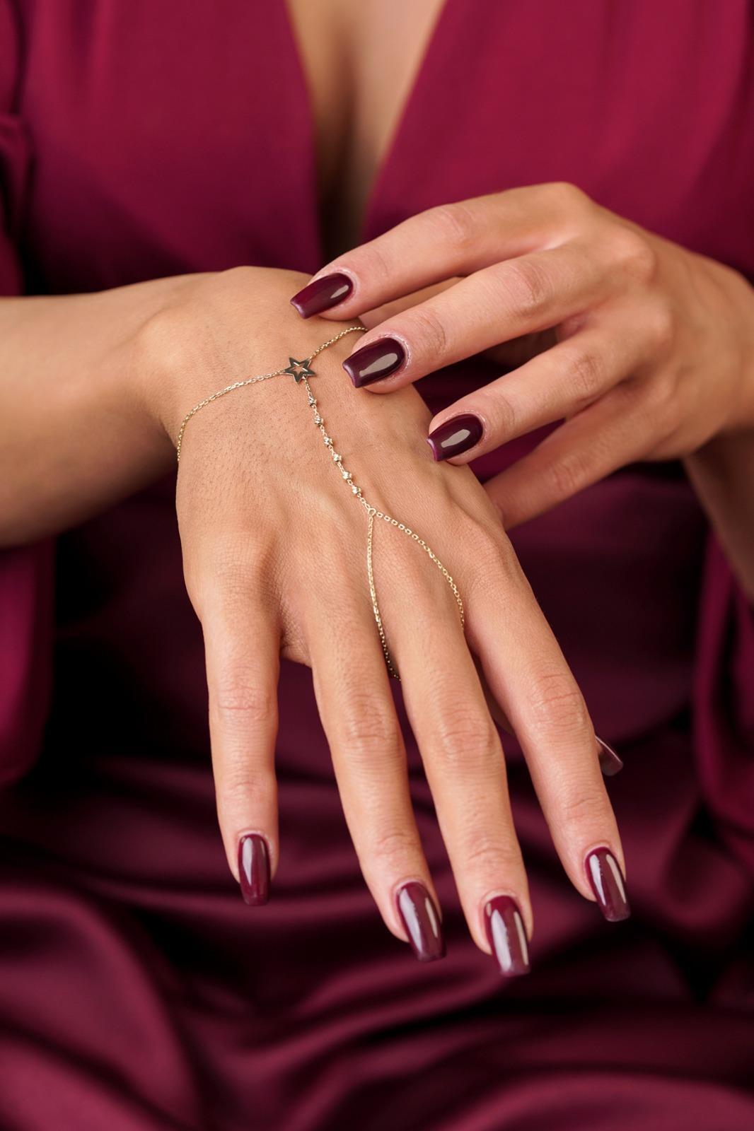 14 Ayar Altın Yıldız Detaylı Dorika Şahmeran - Fiyonk Kuyumculuk