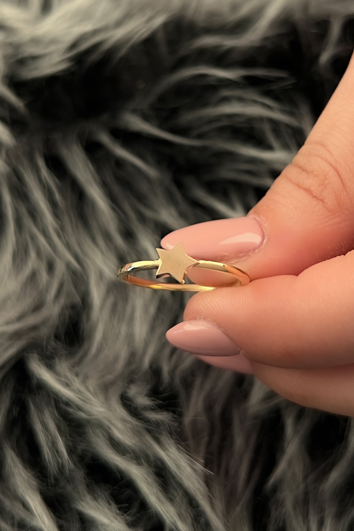 14 Ayar Altın Yıldız Yüzük - Fiyonk Kuyumculuk (1)