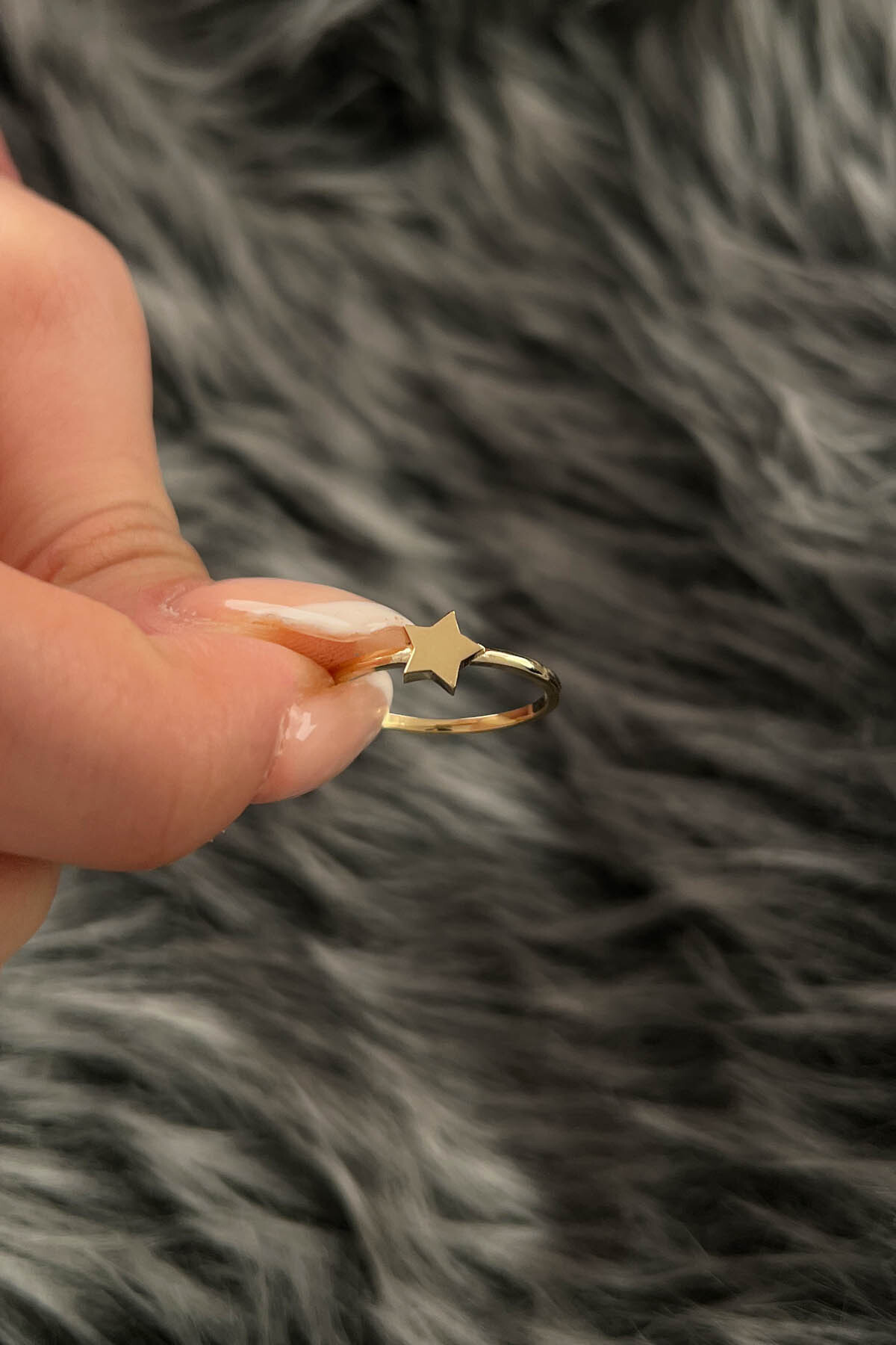 14 Ayar Altın Yıldız Yüzük - Fiyonk Kuyumculuk (1)