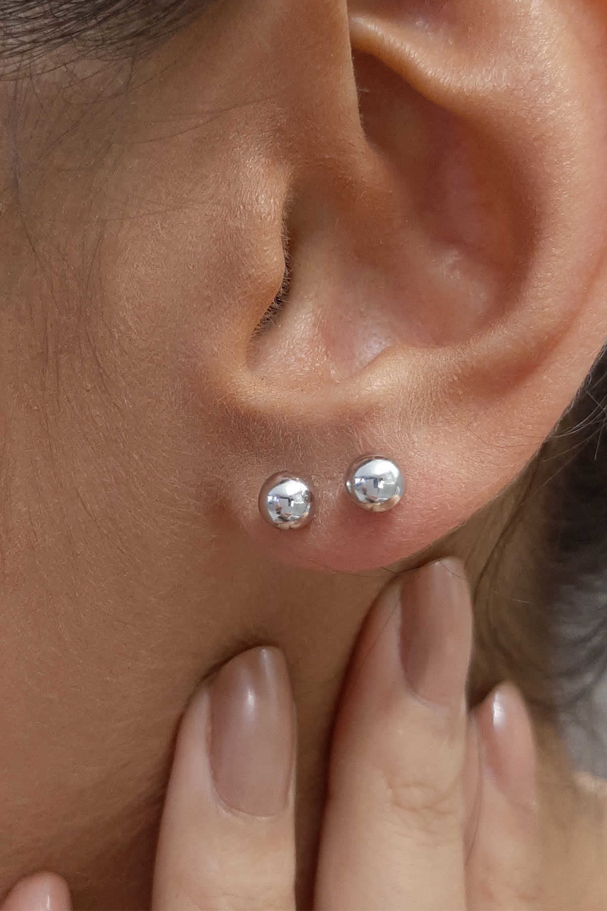 14 Ayar Altın Yuvarlak Top Küpe 4,80 mm - Fiyonk Kuyumculuk (1)