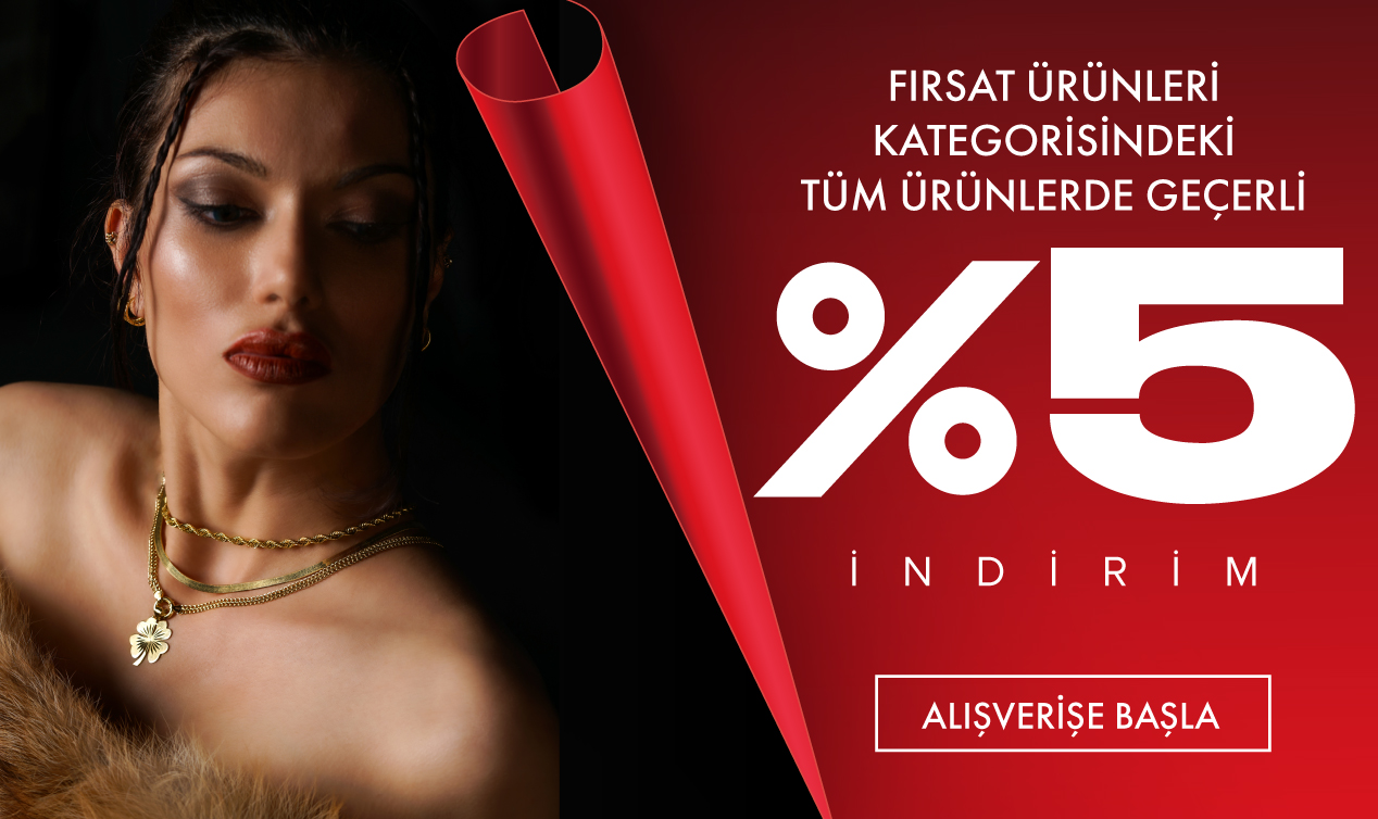 Fırsat Ürünleri kategorisindeki ürünler %5 İndirimli