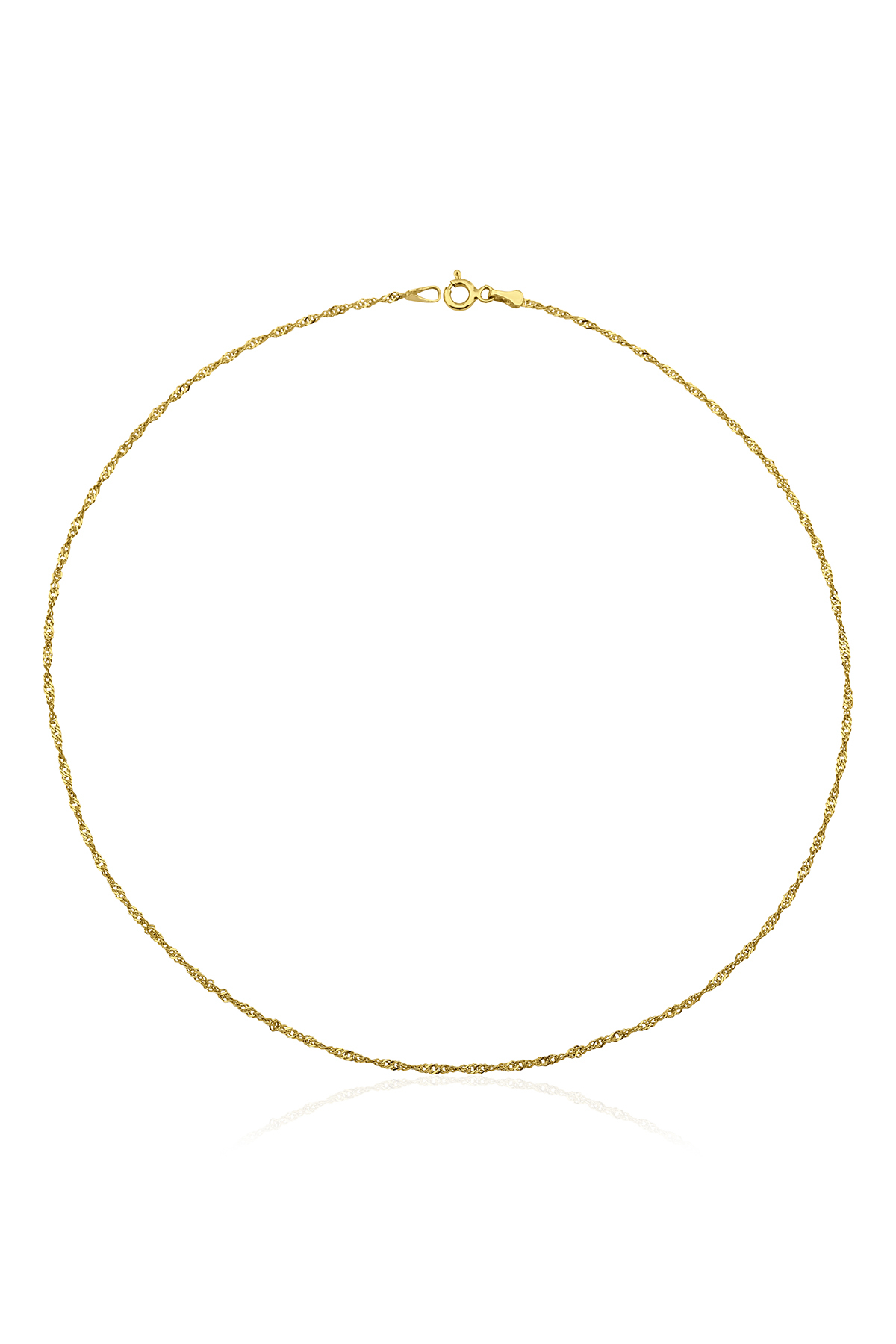 14 Ayar Altın Singapur Zincir 2.30 mm - Fiyonk Kuyumculuk