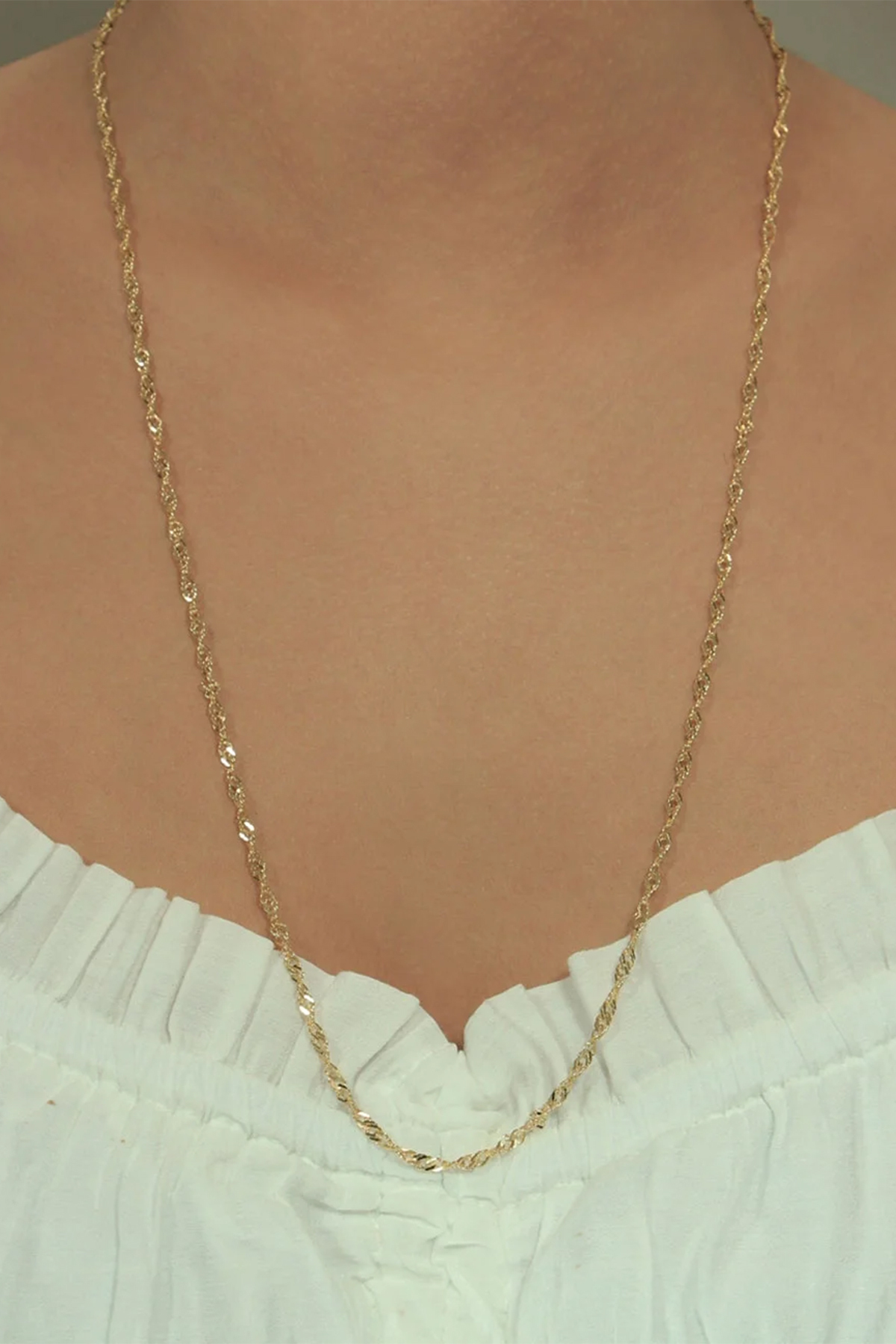 14 Ayar Altın Singapur Zincir 2.60 mm - Fiyonk Kuyumculuk (1)