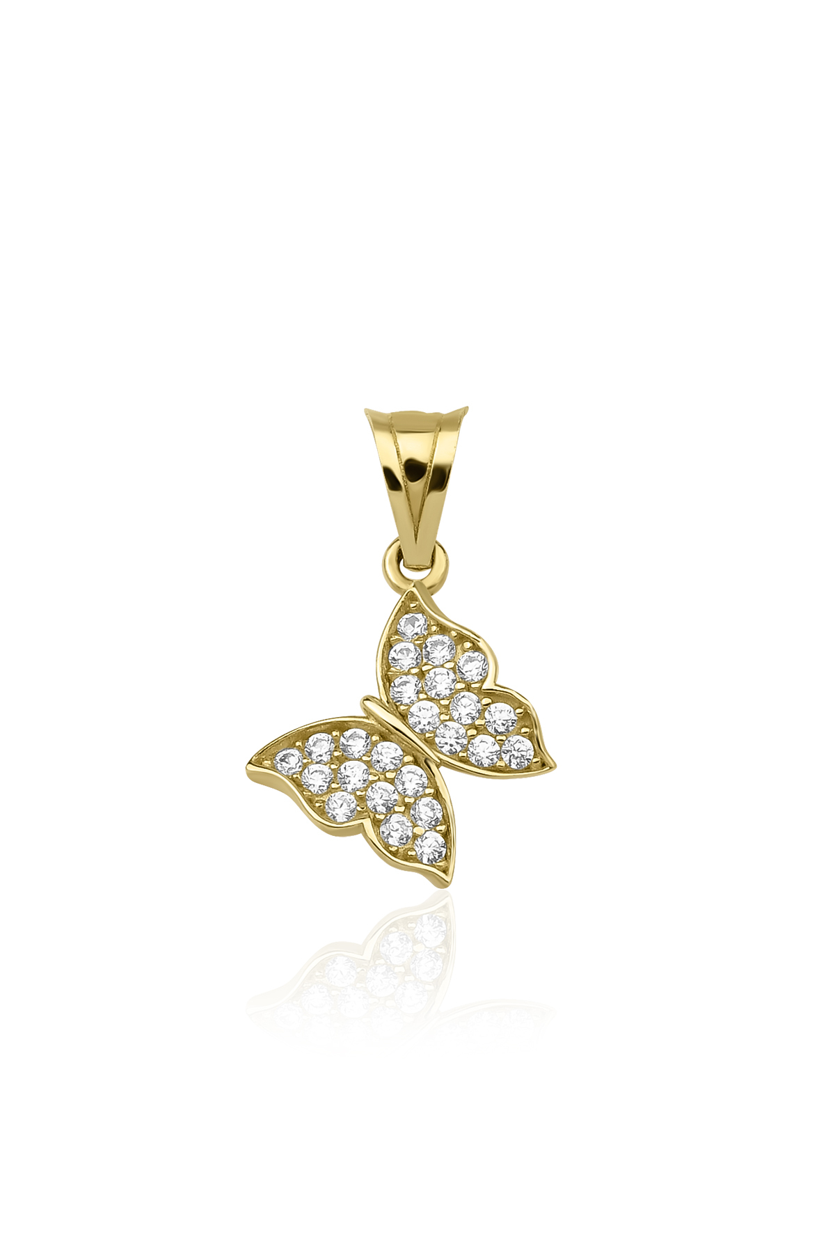 14 Ayar Altın Kelebek Kolye Ucu - Fiyonk Kuyumculuk