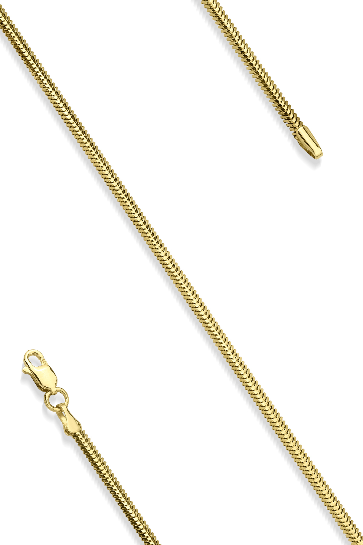 14 Ayar Altın İtalyan Balıksırtı Bileklik - Fiyonk Kuyumculuk