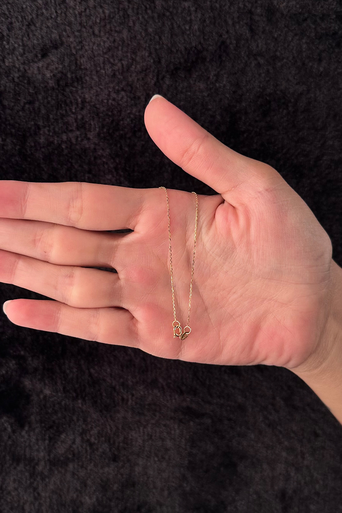 14 Ayar Altın Bebek Ayak İzi Kolye - Fiyonk Kuyumculuk (1)