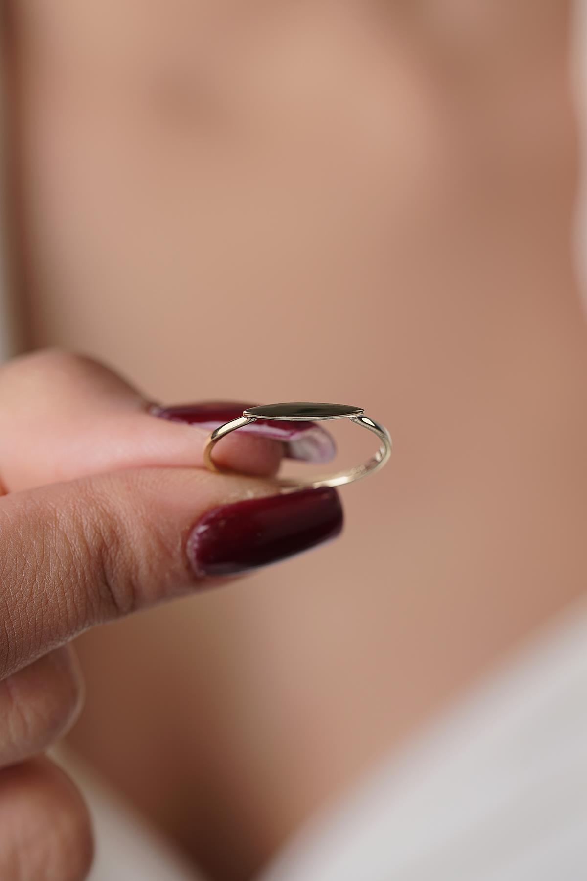 14 Ayar Altın Çizgi Yüzük - Fiyonk Kuyumculuk (1)