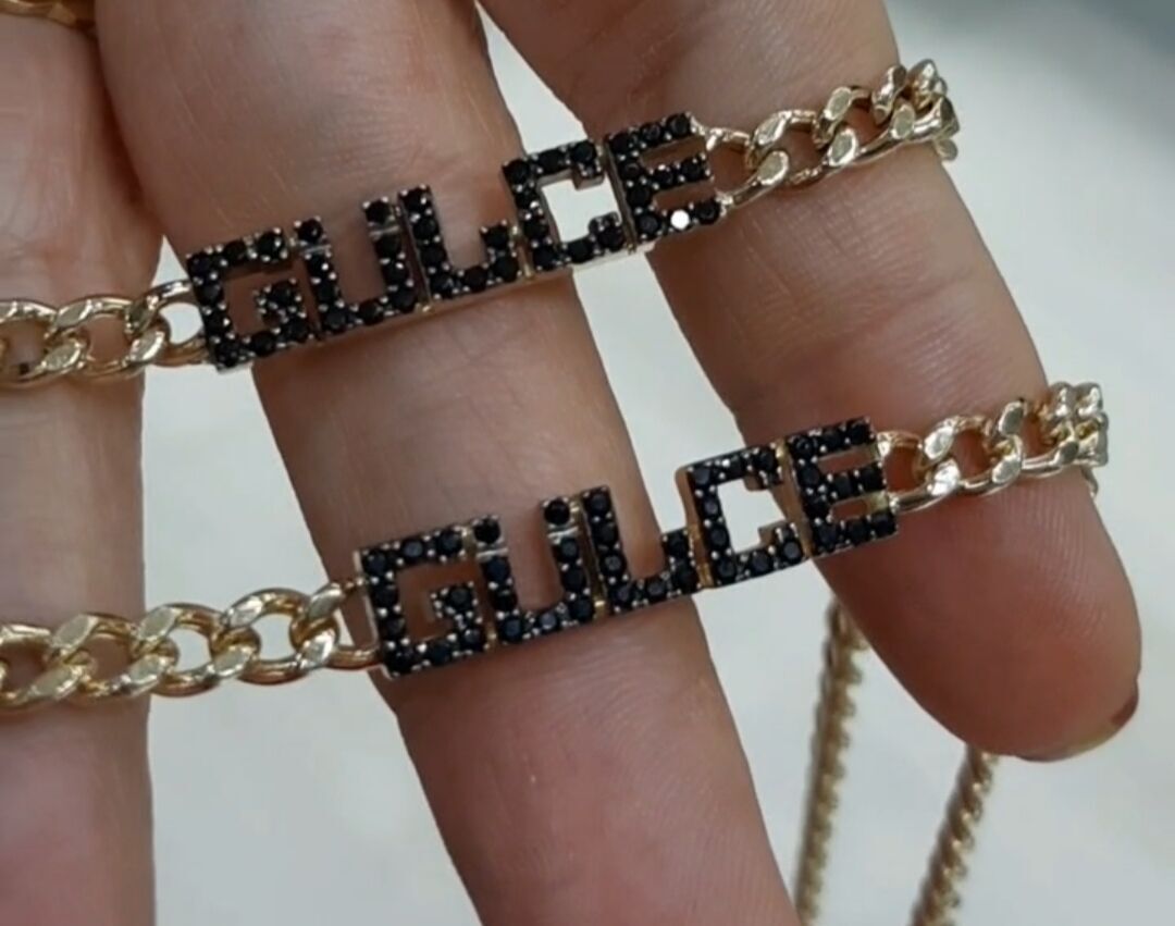 14 Ayar Altın İsimli Kolye - Fiyonk Kuyumculuk (1)