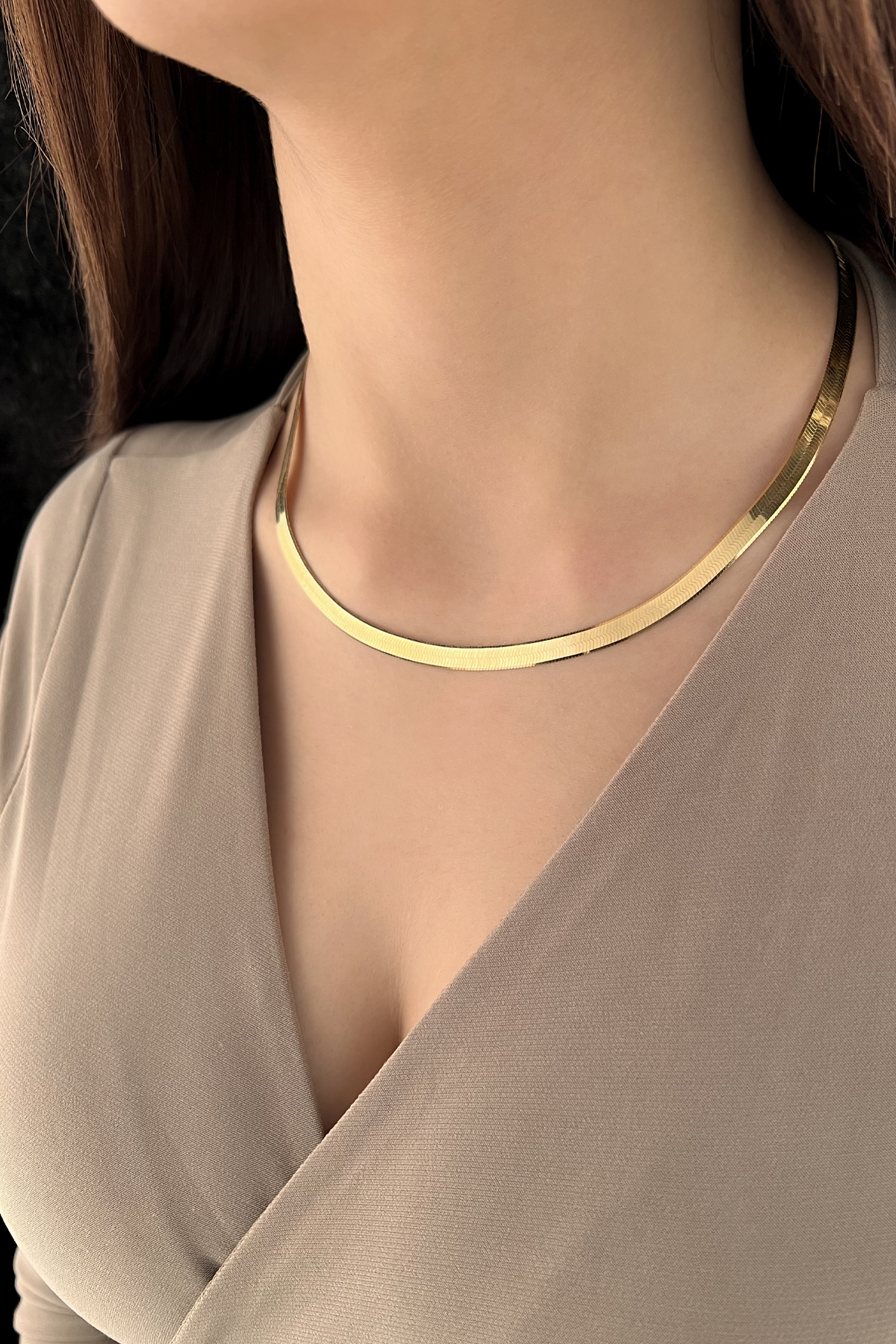 14 Ayar Altın İtalyan Ezme Kolye Zincir 5,20 mm - Fiyonk Kuyumculuk (1)