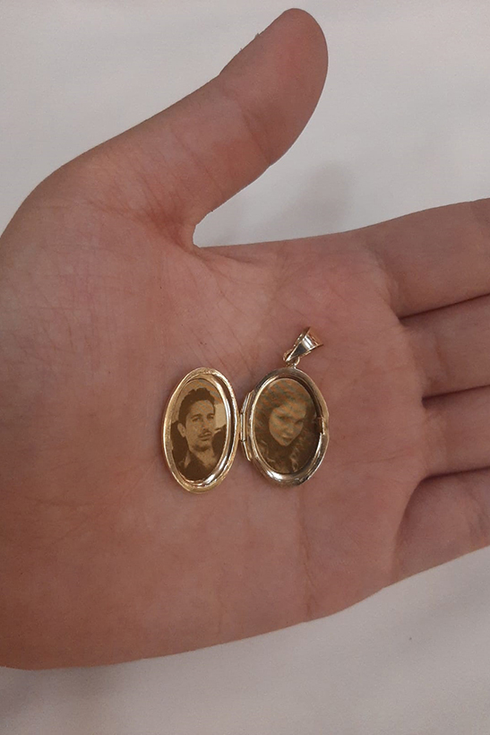 14 Ayar Altın Kapaklı Resim Yapılabilen Oval Kolye Ucu - Fiyonk Kuyumculuk (1)