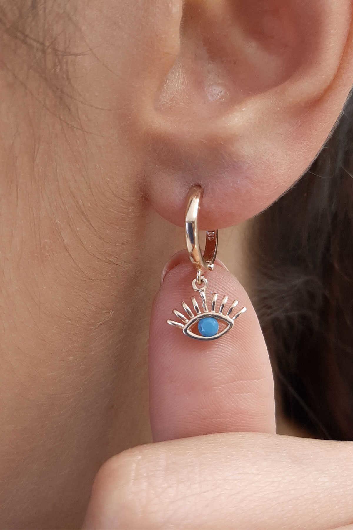 14 Ayar Altın Kirpik Sallantılı Küpe 1 - Fiyonk Kuyumculuk (1)