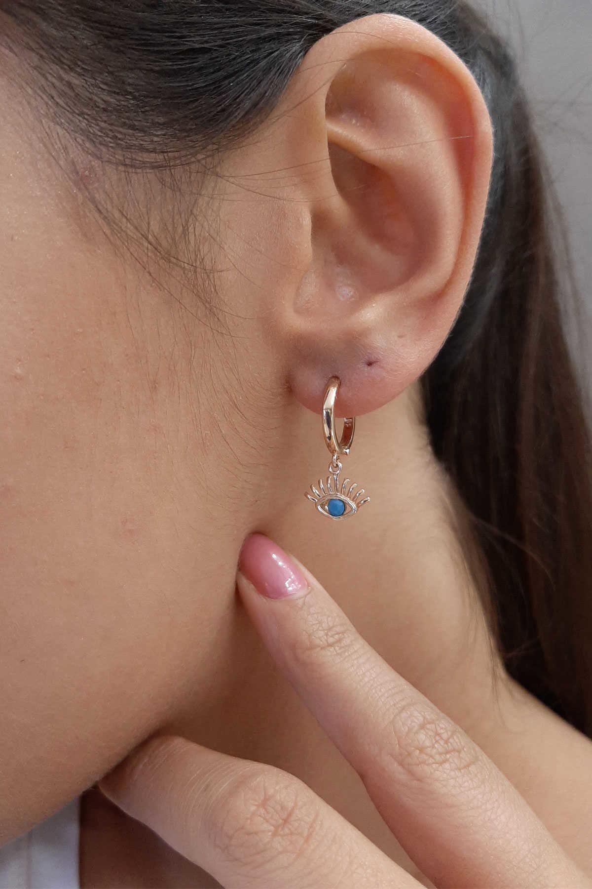 14 Ayar Altın Kirpik Sallantılı Küpe 1 - Fiyonk Kuyumculuk (1)