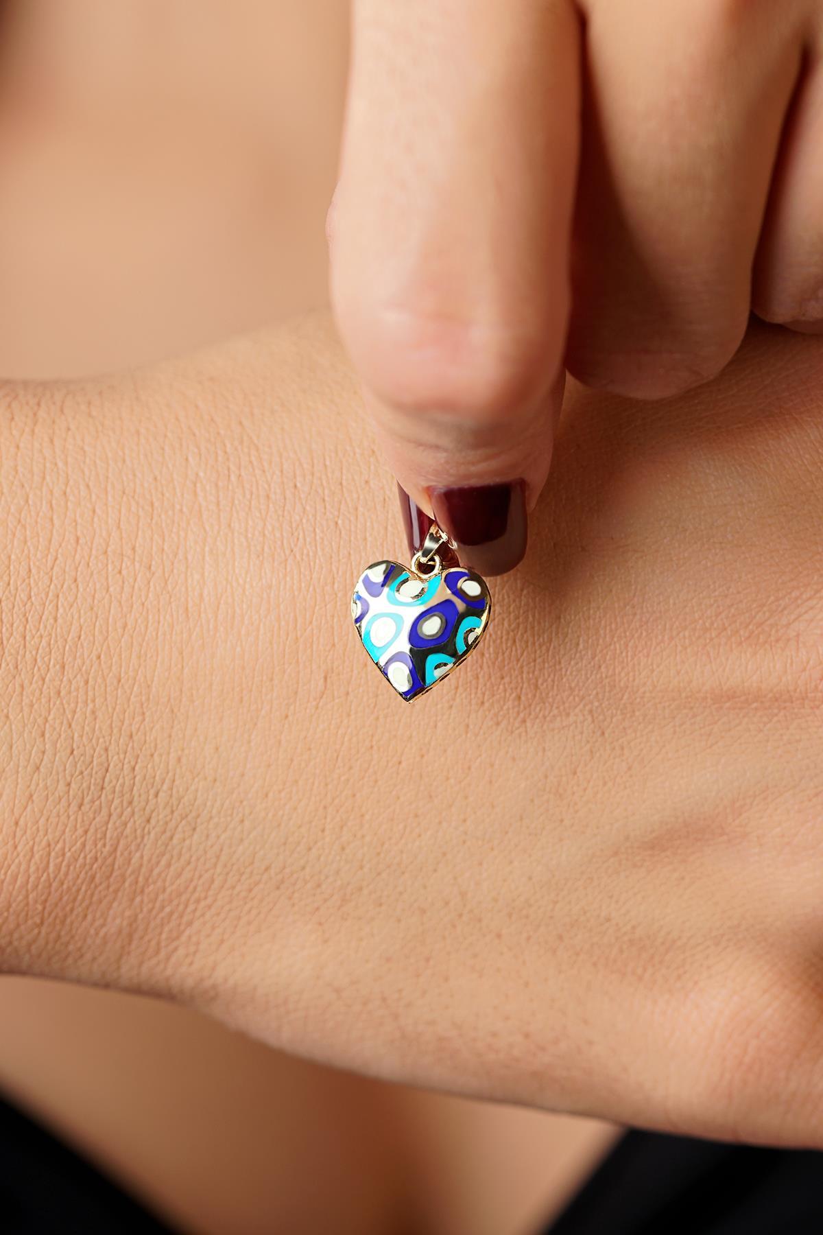 14 Ayar Altın Renkli Kalp Kolye Ucu - Fiyonk Kuyumculuk