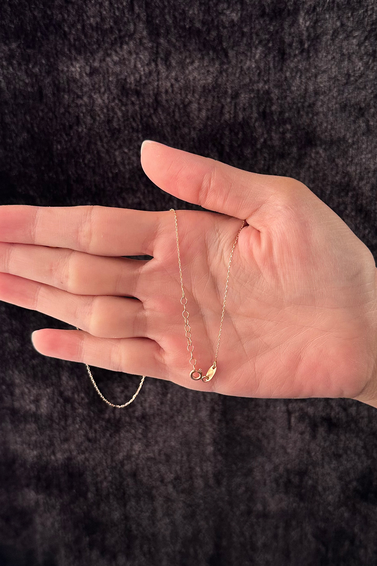 14 Ayar Altın Papatya Montürlü Eskitme Kolye - Fiyonk Kuyumculuk (1)