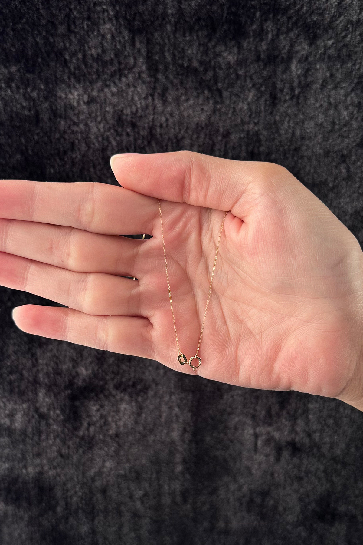 14 Ayar Altın Pembe Kuvars Damla Kolye - Fiyonk Kuyumculuk (1)