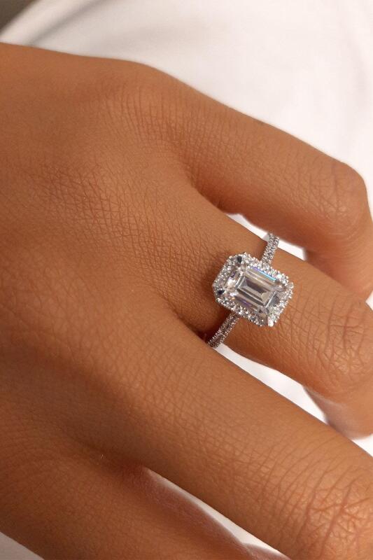 14 Ayar Altın Prenses Baget Yüzük - Fiyonk Kuyumculuk