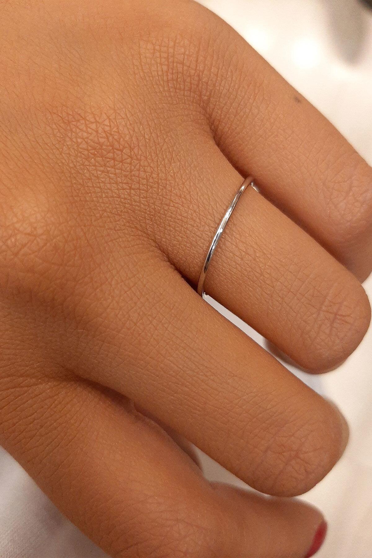 14 Ayar Altın Silindir Klasik Yüzük - Fiyonk Kuyumculuk