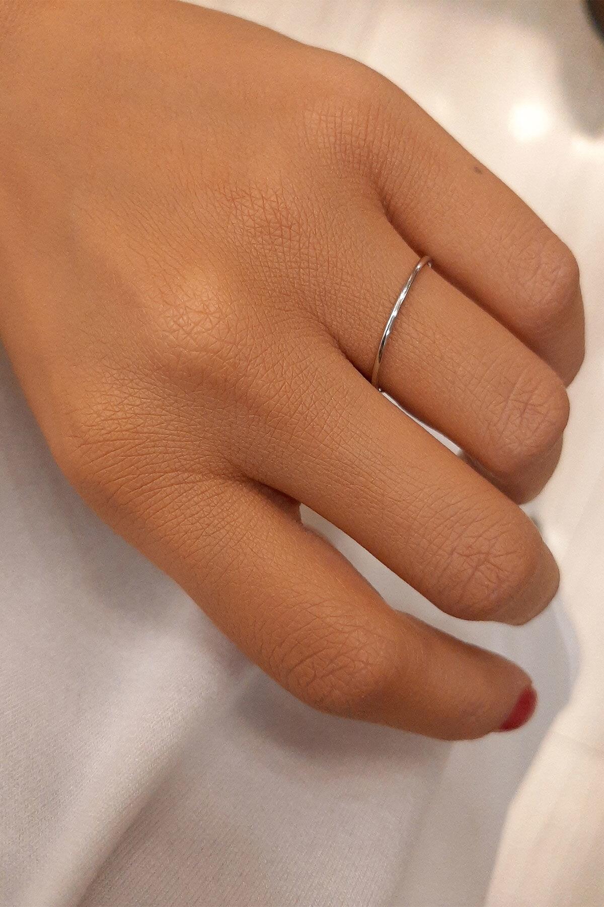 14 Ayar Altın Silindir Klasik Yüzük - Fiyonk Kuyumculuk (1)