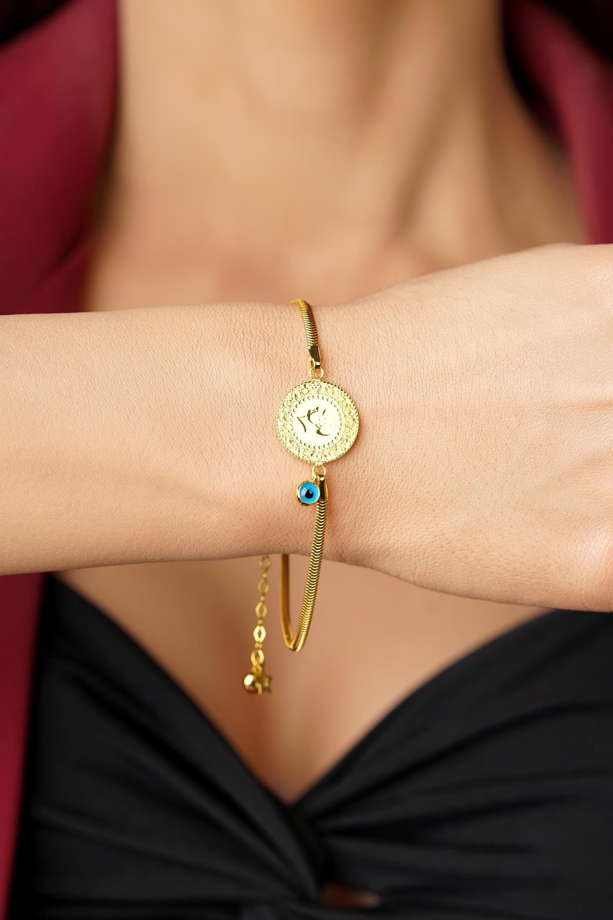 Yeni Çeyrekli 14 Ayar Altın İtalyan Bileklik - Fiyonk Kuyumculuk